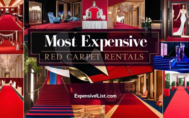 CMost Expensive Red Carpet Rentals