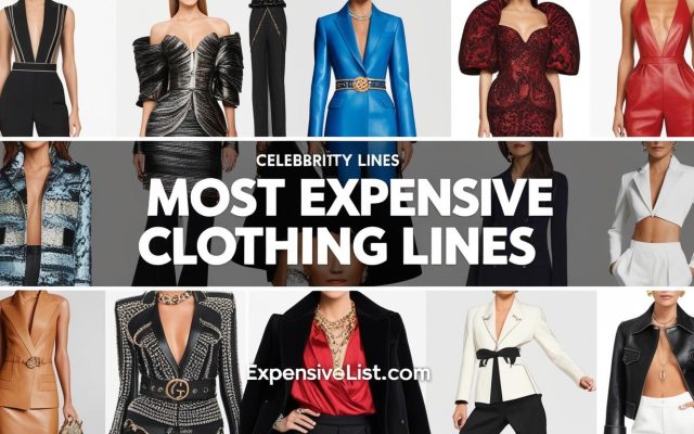 Most Expensive Celebrity Clothing Lines