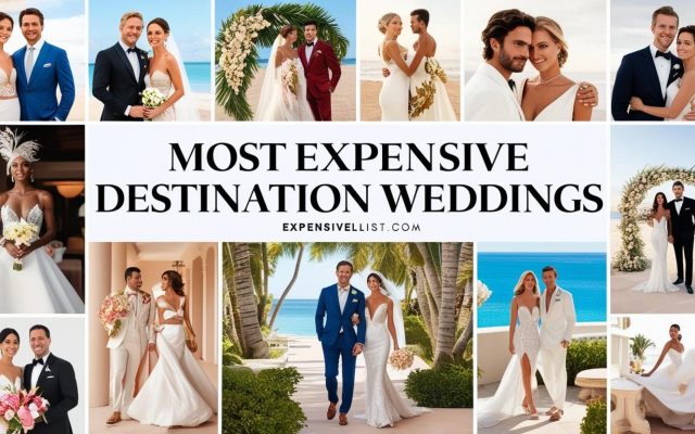 Most Expensive Destination Weddings