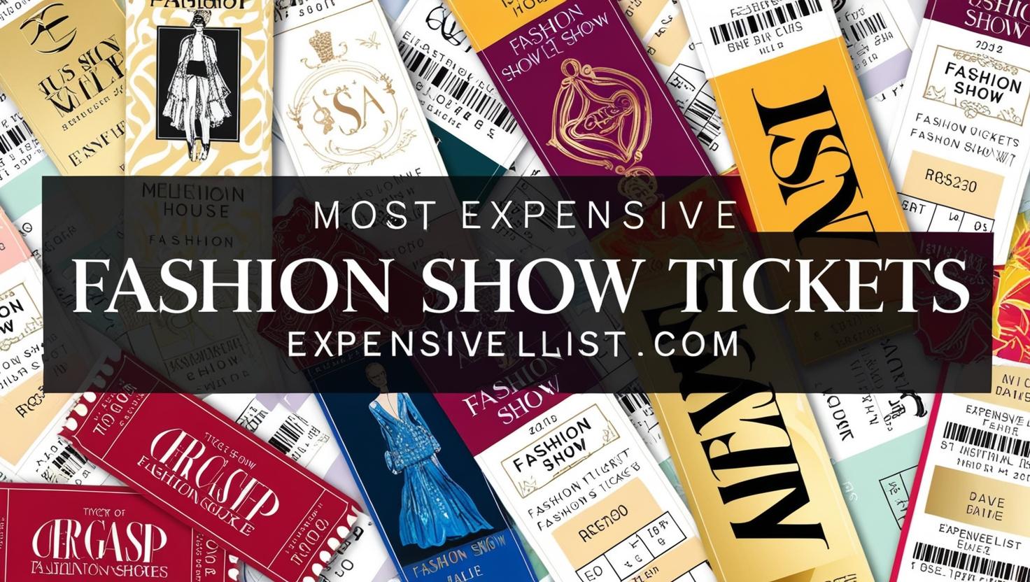 Most Expensive Fashion Show Tickets