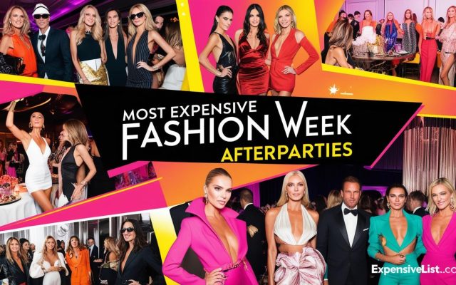 Most Expensive Fashion Week Afterparties