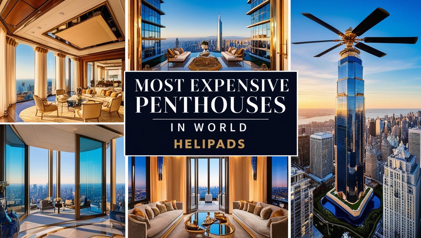 Most Expensive Penthouses in the World   Sky Palaces with Helicopter Pads