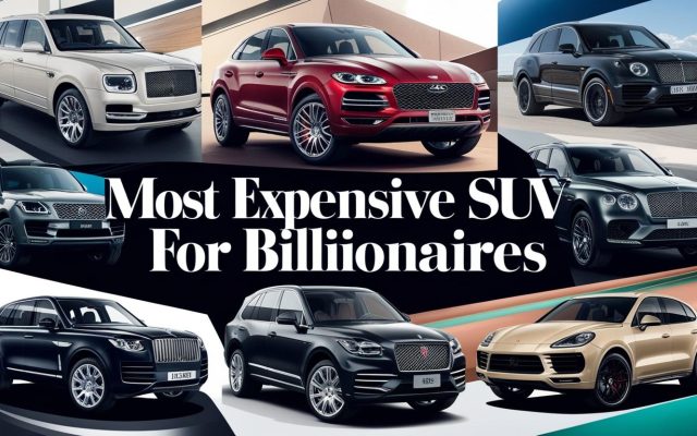 Most Expensive SUVs for Billionaires